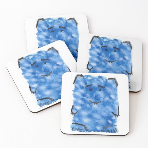 Item preview, Blue and White Monster designed and sold by MilesMonsters.