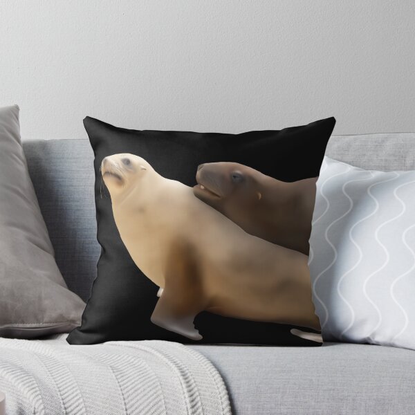 Item preview, Awkward pakake (sea lion) couple designed and sold by GivernyKate.