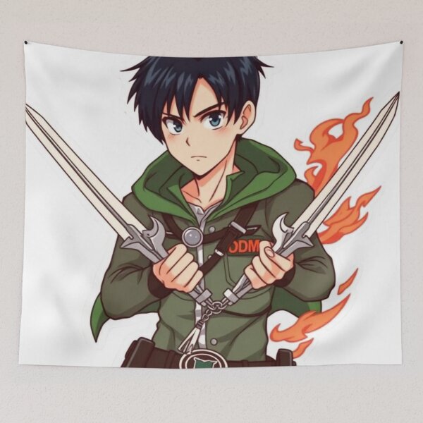 Item preview, Jaeger Chibi Double Fire Sword – ATTK designed and sold by Design4alejandro.