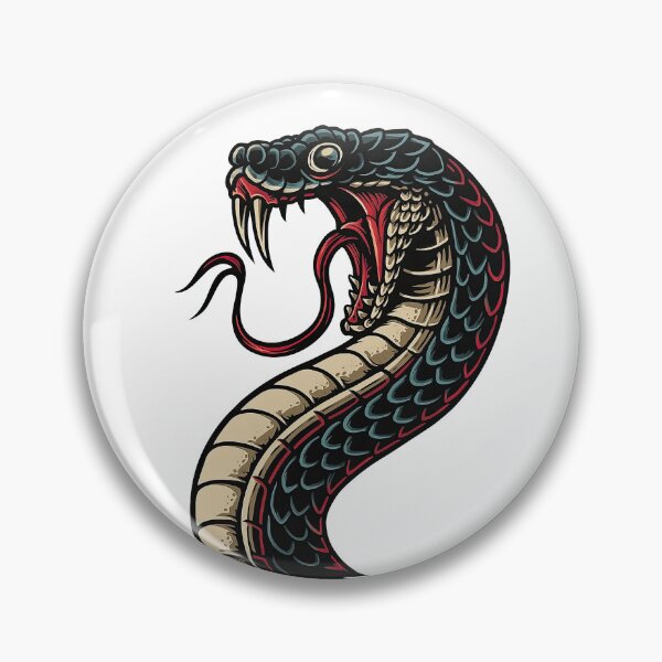 Item preview, Fierce Cobra Snake Illustration with Fangs designed and sold by ArtfulWeave.