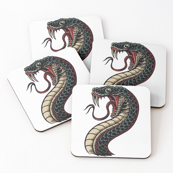 Item preview, Fierce Cobra Snake Illustration with Fangs designed and sold by ArtfulWeave.
