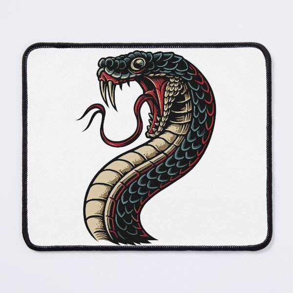 Item preview, Fierce Cobra Snake Illustration with Fangs designed and sold by ArtfulWeave.