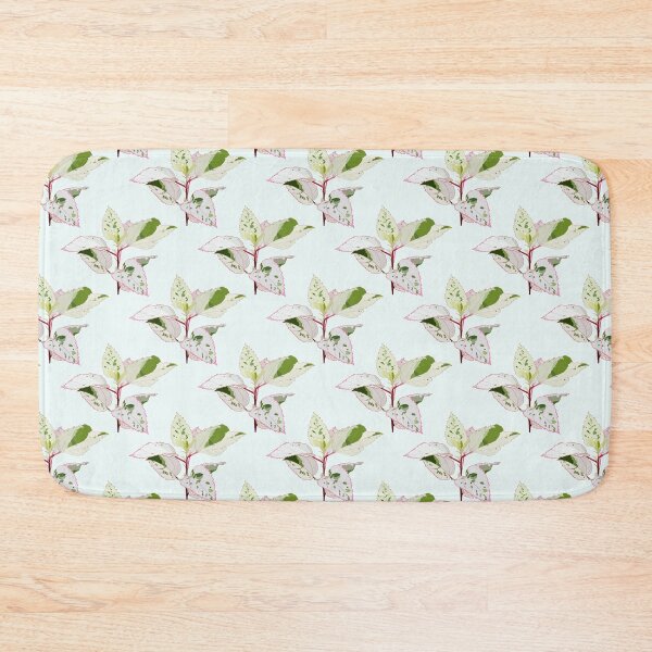 Item preview, Tropical Variegated Green Leaves Transparent Pattern designed and sold by MNX.