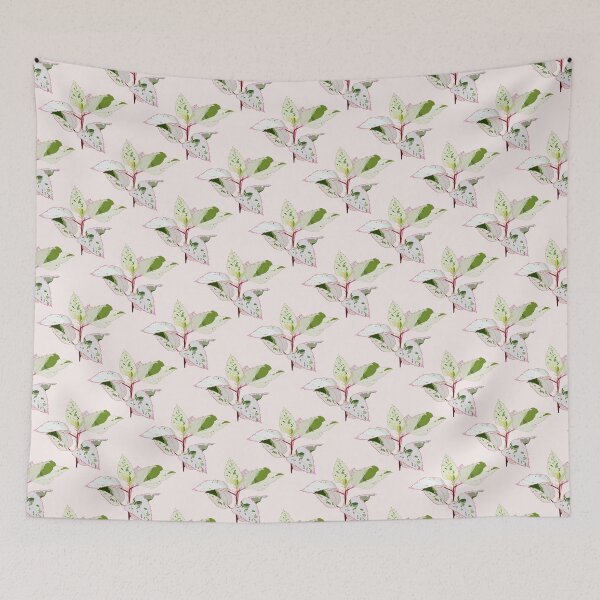 Item preview, Tropical Variegated Green Leaves Transparent Pattern designed and sold by MNX.