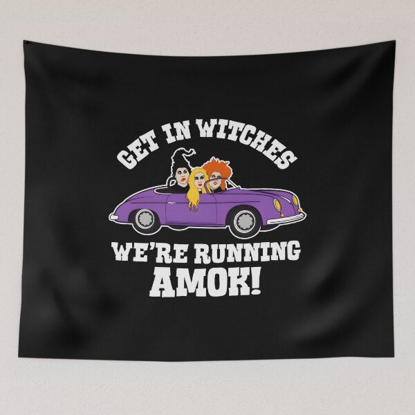 Item preview, Hocus Pocus Sanderson Sisters Car – Get in Witches We’re Running Amok Funny Halloween Art designed and sold by KINGOFSTICKER.