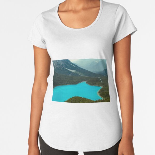 Moraine Lake Banff Icefields Parkway Premium Scoop T-Shirt