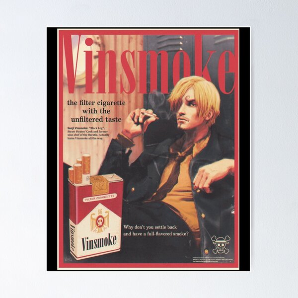 sanji cigarette brand Sanji With Cigarettes Posters for Sale
