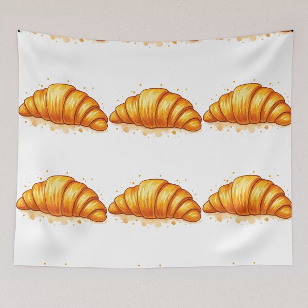 Item preview, Realistic Watercolor Croissant Bakery Illustration designed and sold by ArtfulWeave.