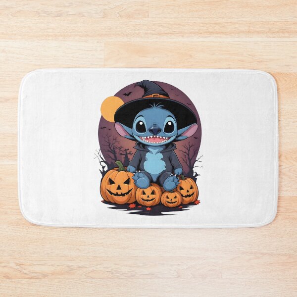 Item preview, Lilo & Stitch Halloween Witch Hat – Cute Stitch with Pumpkins Spooky Art designed and sold by KINGOFSTICKER.