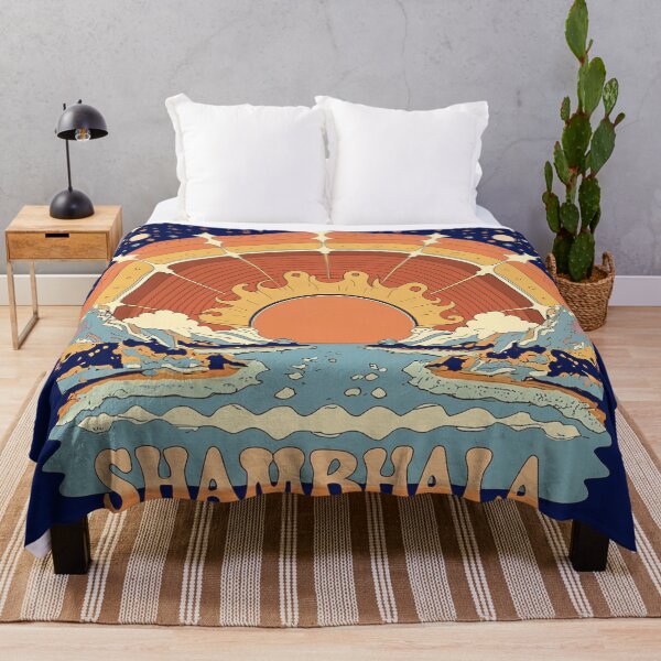 Item preview, Shambhala Retro Cosmic Sunset — Psychedelic Ocean & Mountain Dreamscape designed and sold by Loving Nature Gifts.