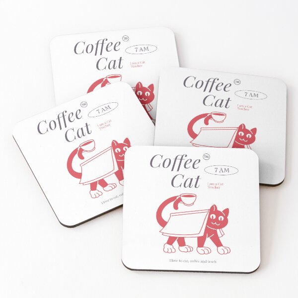 Item preview, Morning Coffee Cat Teacher – Funny Cat & Coffee Gift designed and sold by FIRGO Designs.
