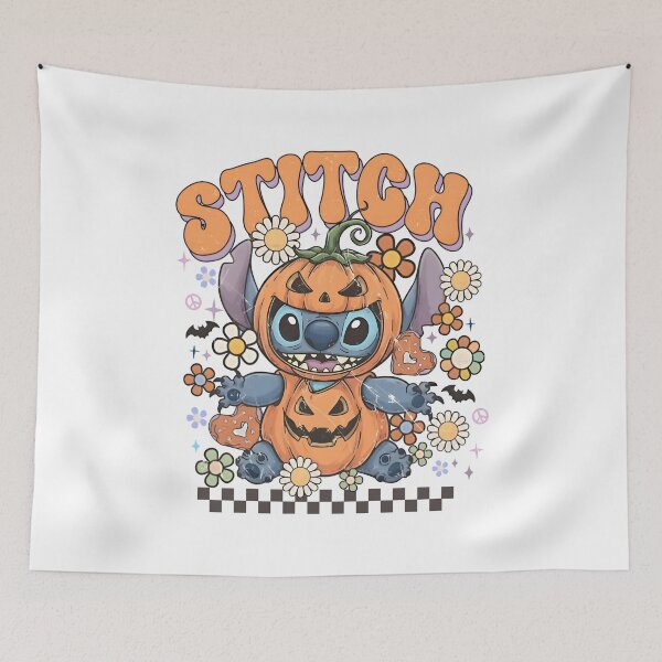Item preview, Lilo & Stitch Pumpkin Costume – Cute Retro Halloween Stitch Art designed and sold by KINGOFSTICKER.