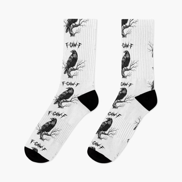 Item preview, Crow on its branch onomatopoeia “F-Croa-F” designed and sold by Astralia.