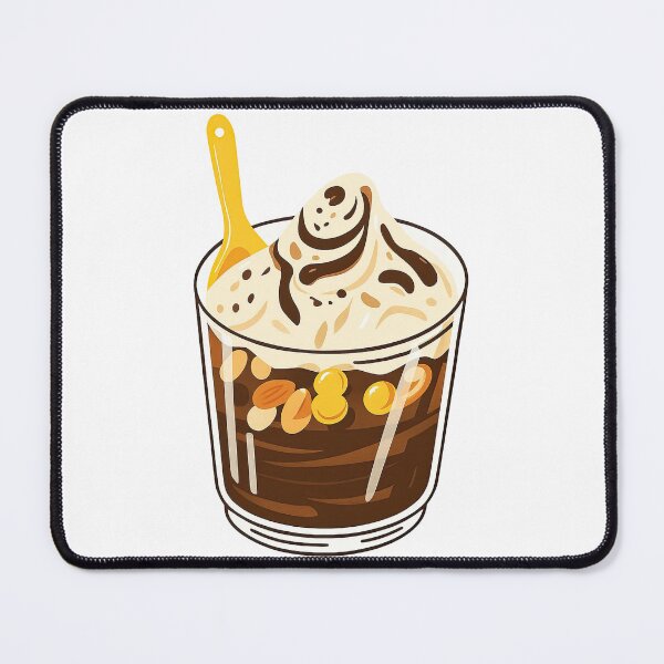 Item preview, Ice Cream Dessert Cup with Chocolate and Toppings designed and sold by ArtfulWeave.