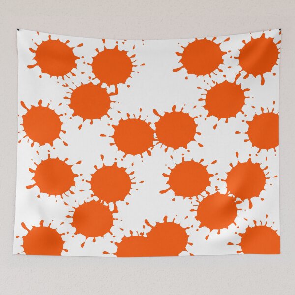 Item preview, Bold Orange Paint Splatter - Grunge Art Design designed and sold by Swati's Digital Den.