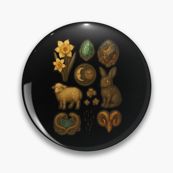 Item preview, March Dark Golden Fantasy Stickers designed and sold by BrushAndBreathe.
