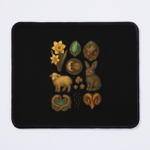 Item preview, March Dark Golden Fantasy Stickers designed and sold by BrushAndBreathe.