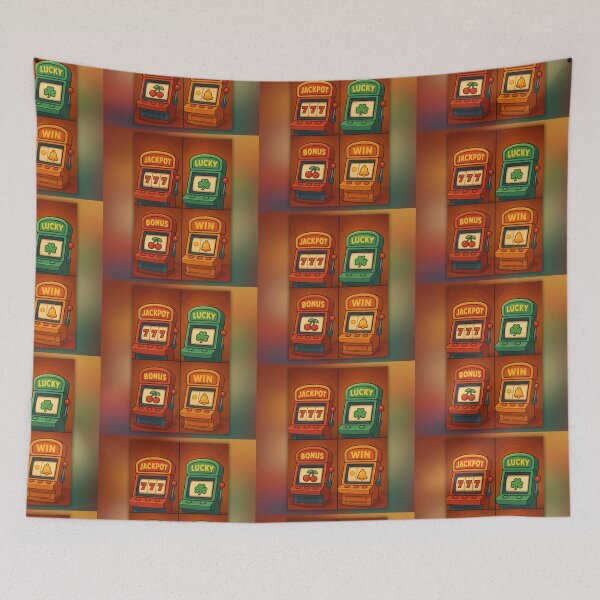 Item preview, ? Casino Jackpot Lucky Slot Machine | Retro Fruit Slot Pattern ? designed and sold by roma252.