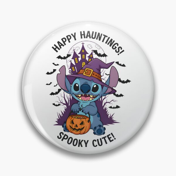 Item preview, Lilo & Stitch Happy Hauntings – Cute Stitch Witch Halloween Art designed and sold by KINGOFSTICKER.