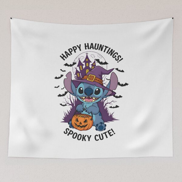 Item preview, Lilo & Stitch Happy Hauntings – Cute Stitch Witch Halloween Art designed and sold by KINGOFSTICKER.
