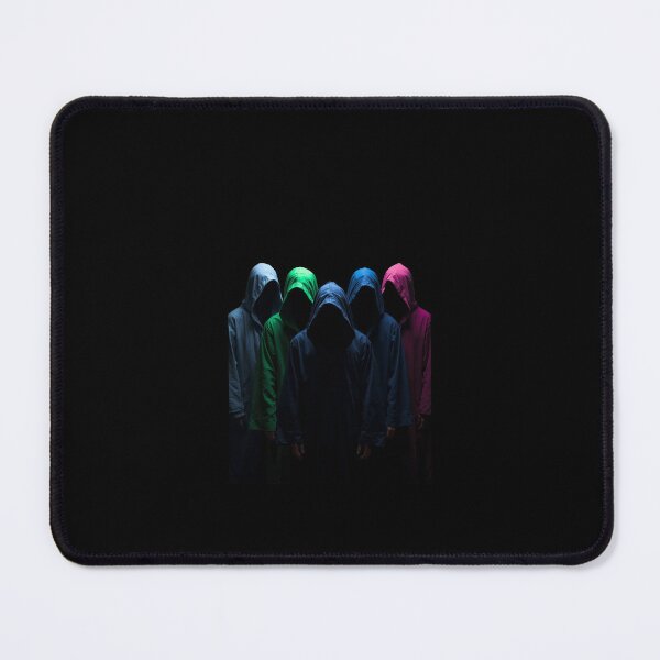 Item preview, Mysterious Hooded Figures in Colored Robes Gathering in Darkness designed and sold by PixelVibe782.