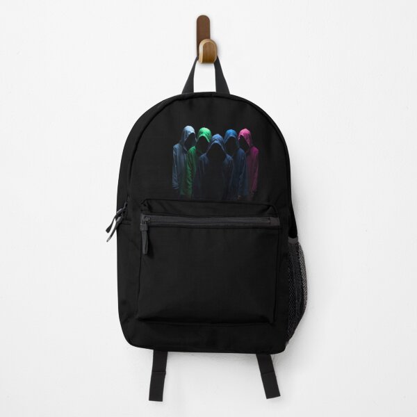 Item preview, Mysterious Hooded Figures in Colored Robes Gathering in Darkness designed and sold by PixelVibe782.