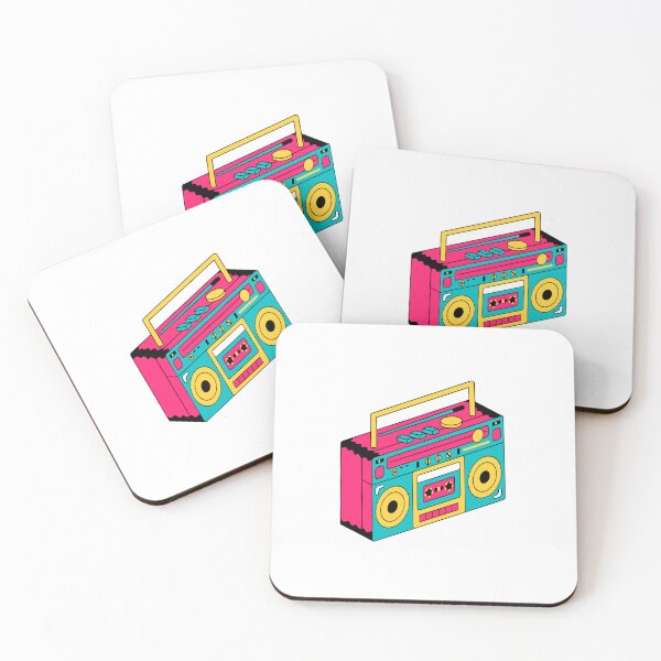 Item preview, Retro Boombox Vibes – Colorful 80s Music Art designed and sold by RetroByM.