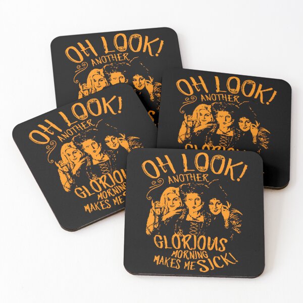 Item preview, Hocus Pocus Sanderson Sisters Quote – Another Glorious Morning Makes Me Sick Halloween Art designed and sold by KINGOFSTICKER.