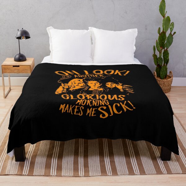 Item preview, Hocus Pocus Sanderson Sisters Quote – Another Glorious Morning Makes Me Sick Halloween Art designed and sold by KINGOFSTICKER.