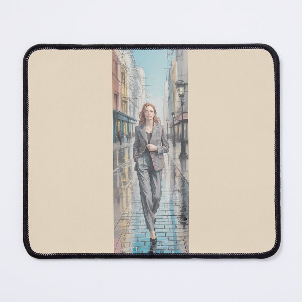 Item preview, Urban Elegance: Woman On Rainy Street Artwork By Merch, Limited Edition designed and sold by kraackforest.