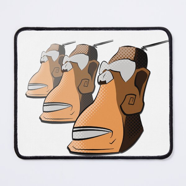 Item preview, Moai Madness – Pop Art Easter Island Heads designed and sold by JaaGo PopLab.