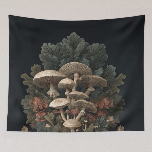 Item preview, Retro Forest Botanical Fungi Lover mushroomcore designed and sold by scicilysimonee.