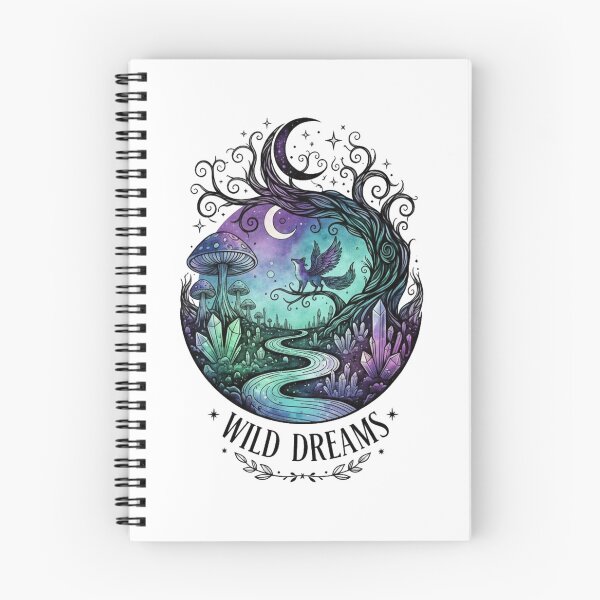 Artikelvorschau, Wild Dreams Cosmic Mushroom T-Shirt - Mystische Fantasy-Kunst entworfen und verkauft von Babayaa.