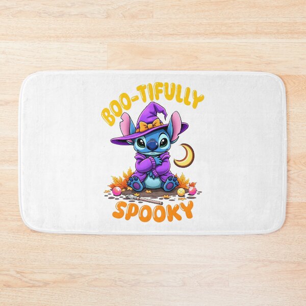 Item preview, Lilo & Stitch Boo-tifully Spooky – Cute Halloween Witch Stitch Art designed and sold by KINGOFSTICKER.