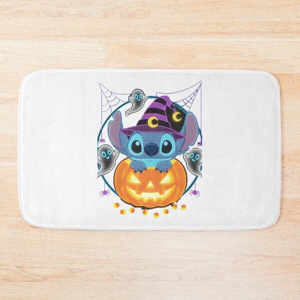 Item preview, Lilo & Stitch Halloween Pumpkin Ghosts – Cute Witch Stitch Spooky Art designed and sold by KINGOFSTICKER.