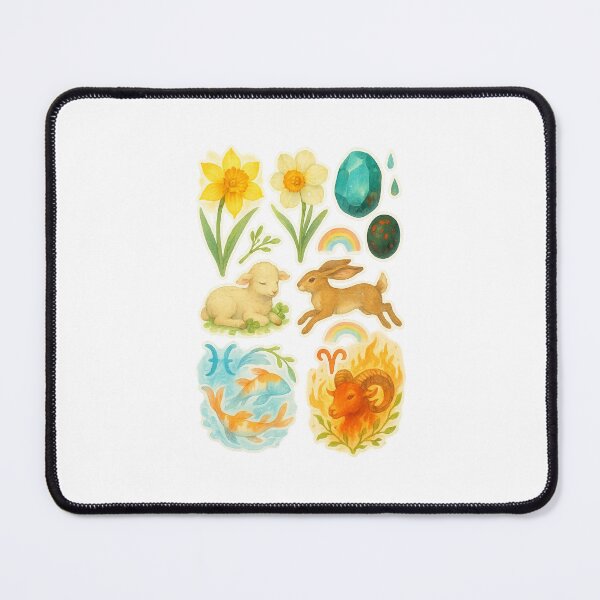 Item preview, Watercolour style March Stickers designed and sold by BrushAndBreathe.