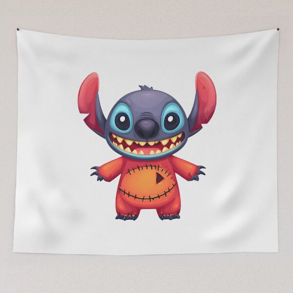 Item preview, Lilo & Stitch Halloween Costume – Cute Stitch Scary Pumpkin Scarecrow Art designed and sold by KINGOFSTICKER.