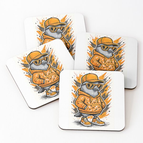 Item preview, Graffiti Pigeon Street Art – Funky Urban Bird Illustration designed and sold by JaaGo PopLab.