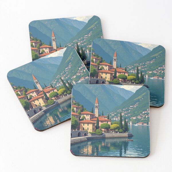 Item preview, Lake Como Travel Poster, Perfect Gift for Travel Enthusiasts, Vintage Style Wall Art, Italy art for home decor, Lake Como print. Sticker designed and sold by Thegalleryshop1.