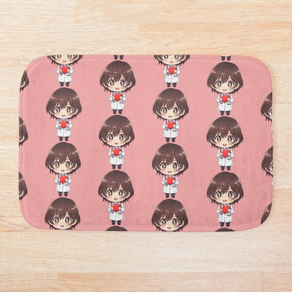 Item preview, The Little Caregiver: Adorable Chibi Doctor Holding a Red Heart designed and sold by bvdesignart.