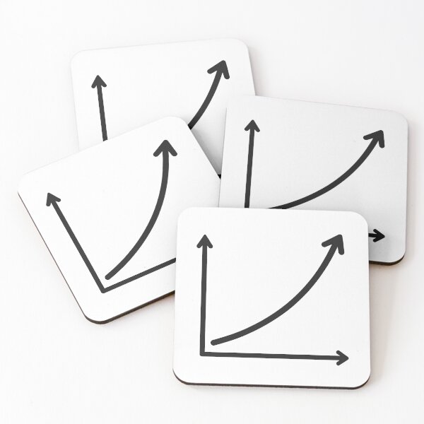 Item preview, Exponential Growth Chart Sticker – Investor’s Pop Lab designed and sold by JaaGo PopLab.