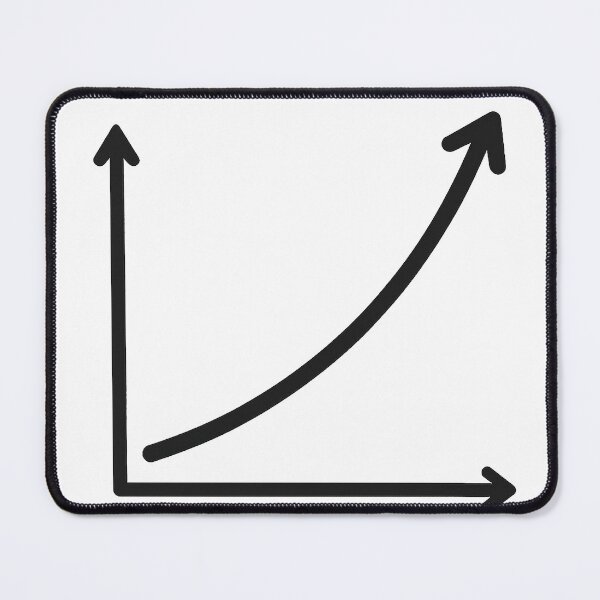 Item preview, Exponential Growth Chart Sticker – Investor’s Pop Lab designed and sold by JaaGo PopLab.