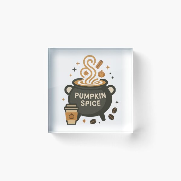 Item preview, Pumpkin Spice Cauldron Coffee Fall Sticker designed and sold by NitkiStudio.