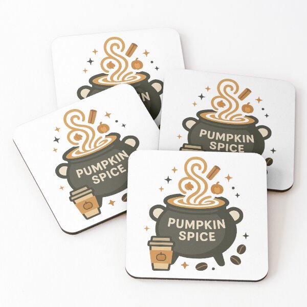 Item preview, Pumpkin Spice Cauldron Coffee Fall Sticker designed and sold by NitkiStudio.