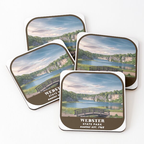 Item preview, Vintage Webster State Park (Kansas State Park) designed and sold by RabbitK.