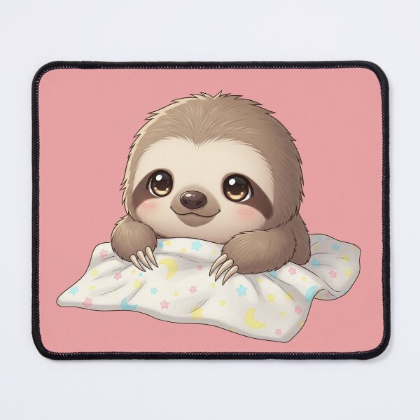Item preview, Cozy Little Sloth: An Adorable Sloth Relaxing on a Starry Moon Blanket designed and sold by bvdesignart.