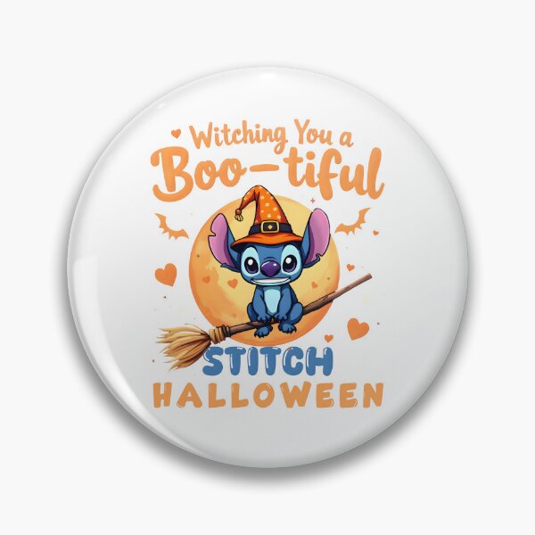 Item preview, Lilo & Stitch Halloween Witch – Boo-tiful Stitch Flying Broom Art designed and sold by KINGOFSTICKER.