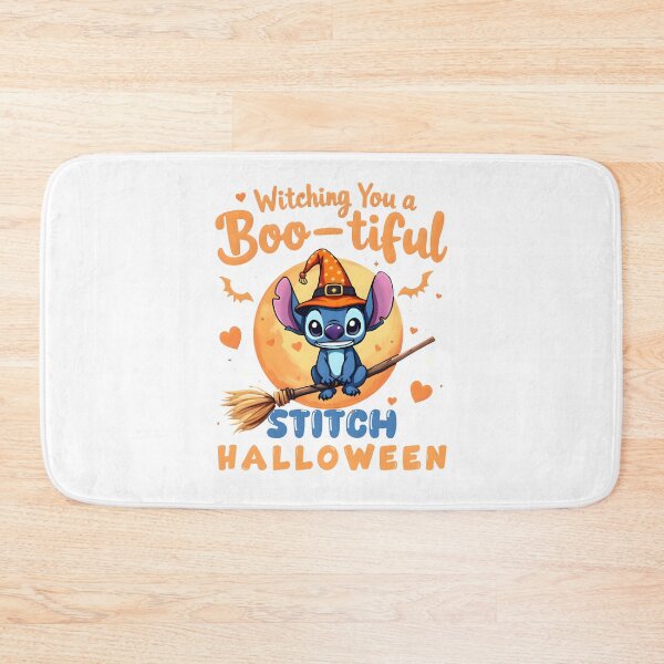 Item preview, Lilo & Stitch Halloween Witch – Boo-tiful Stitch Flying Broom Art designed and sold by KINGOFSTICKER.