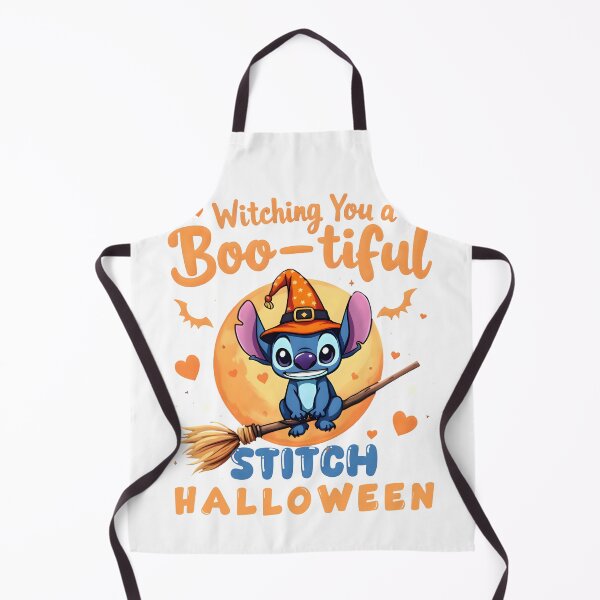 Item preview, Lilo & Stitch Halloween Witch – Boo-tiful Stitch Flying Broom Art designed and sold by KINGOFSTICKER.