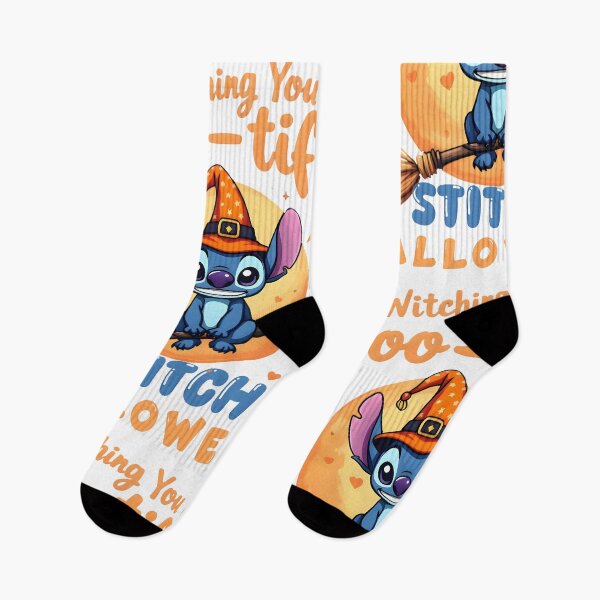 Item preview, Lilo & Stitch Halloween Witch – Boo-tiful Stitch Flying Broom Art designed and sold by KINGOFSTICKER.